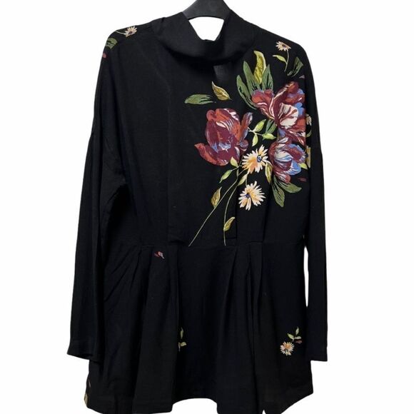 NWT Free People Gemma Tie Neck Open Back Mini Tunic Size Medium - Picture 9 of 13
